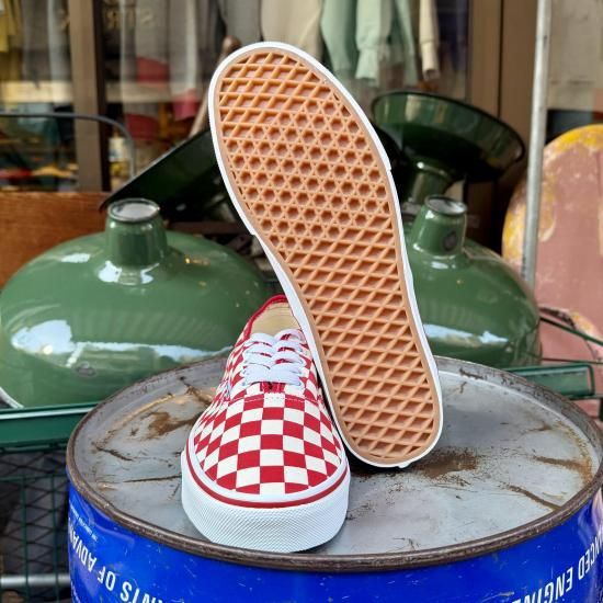 SUNSET】【26～28cm】VANS/Authentic - PRIMARY CHECK RACING RED