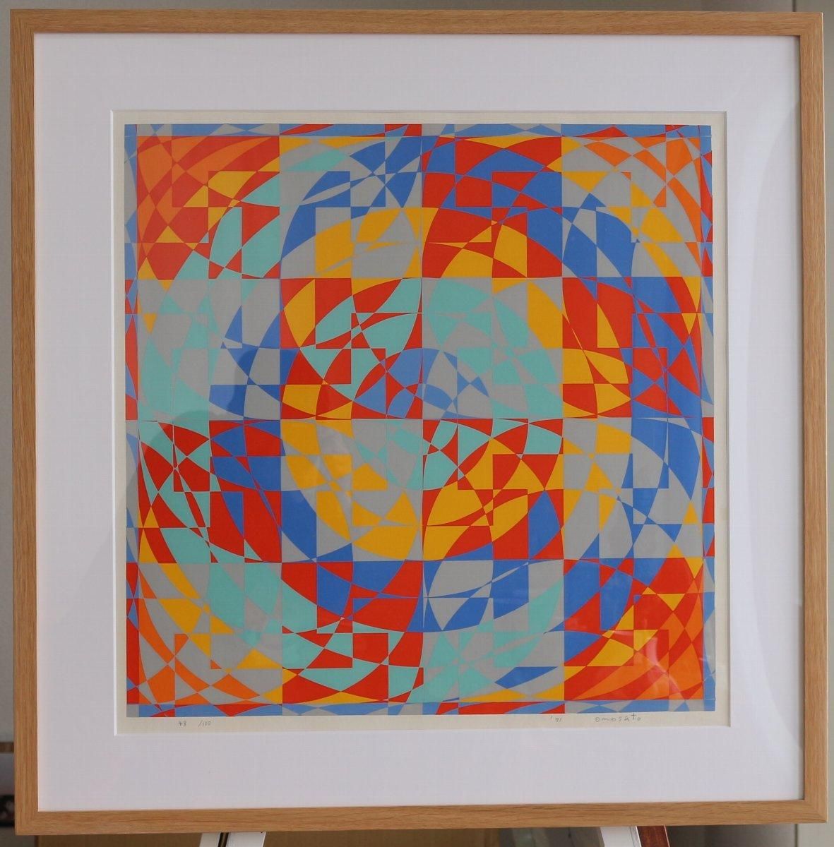 オノサト・トシノブ（小野里利信）シルクスクリーン 1977年作34/100 真