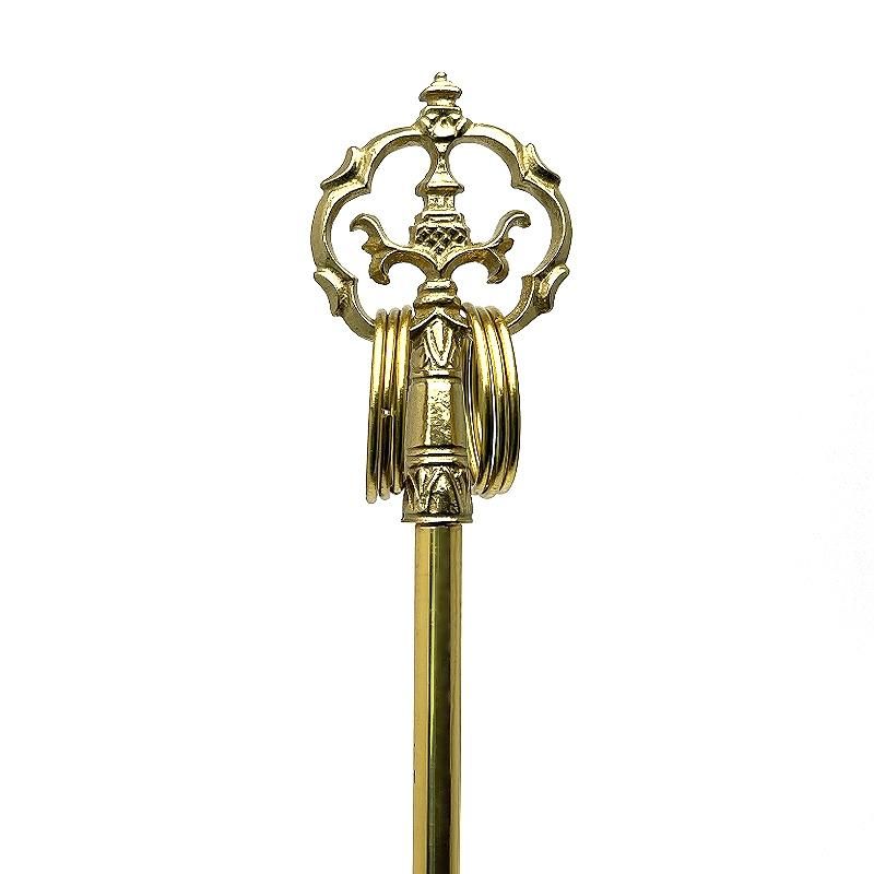 真鍮錫杖 2尺用 8Φ 黄銅製金色 地蔵尊用錫杖 黒崎金属工芸製作所