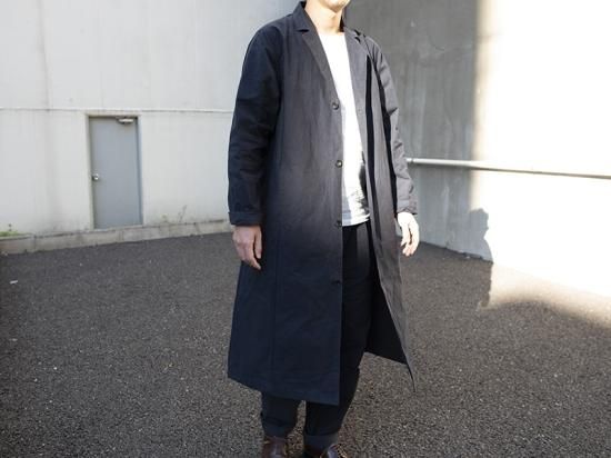 バフクロス ロングジャケット ブラックネイビー - yohakuの公式通販