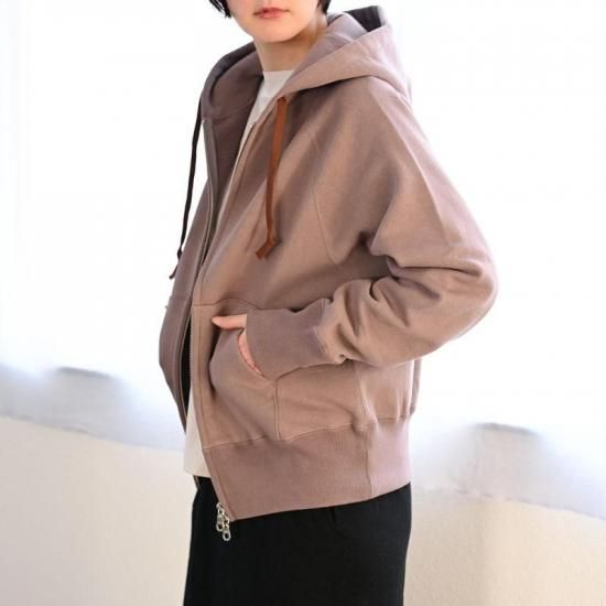 吊り裏毛 ラグランジップパーカー グレージュ - yohakuの公式通販