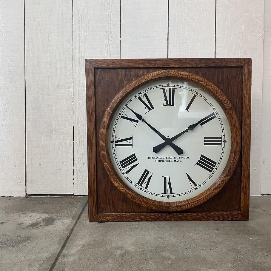 ANTIQUE 1920's THE STANDARD ELECTRIC TIME Co. 