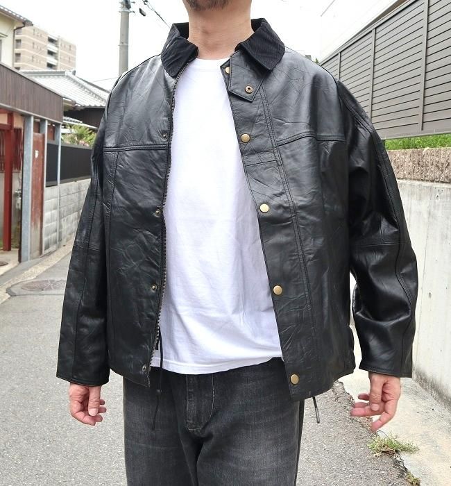 yoused ユーズド LEATHER DRIVER'S JACKET レザードライバーズ