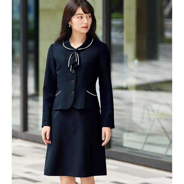 26607（ジョア）enjoie オーバーブラウス 長袖 制服｜事務服