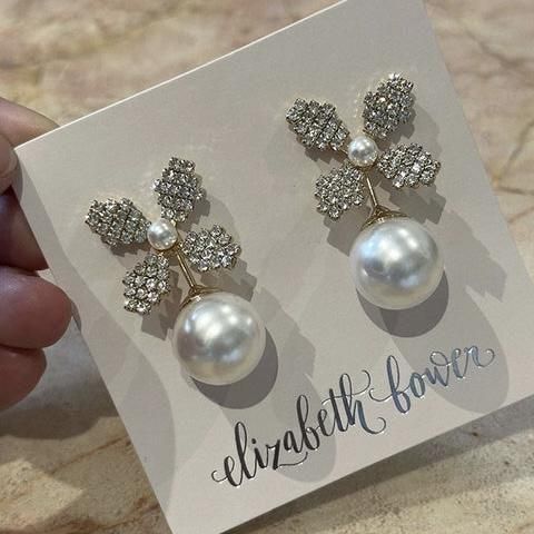 June Duet Studパールイヤリング｜エリザベスバウアー｜インポート