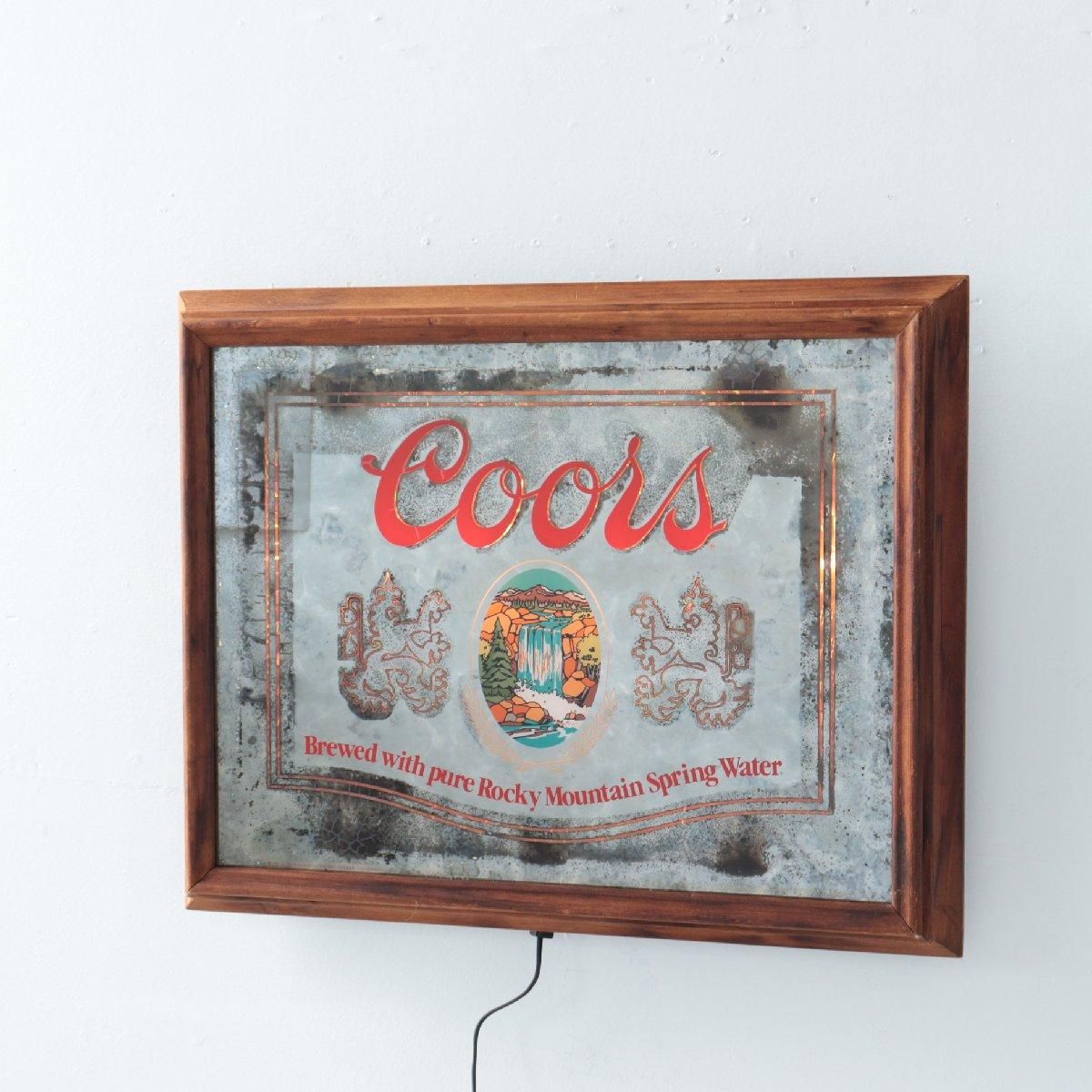 ヴィンテージ COORS ライトサイン パブミラー クアーズ アメリカ