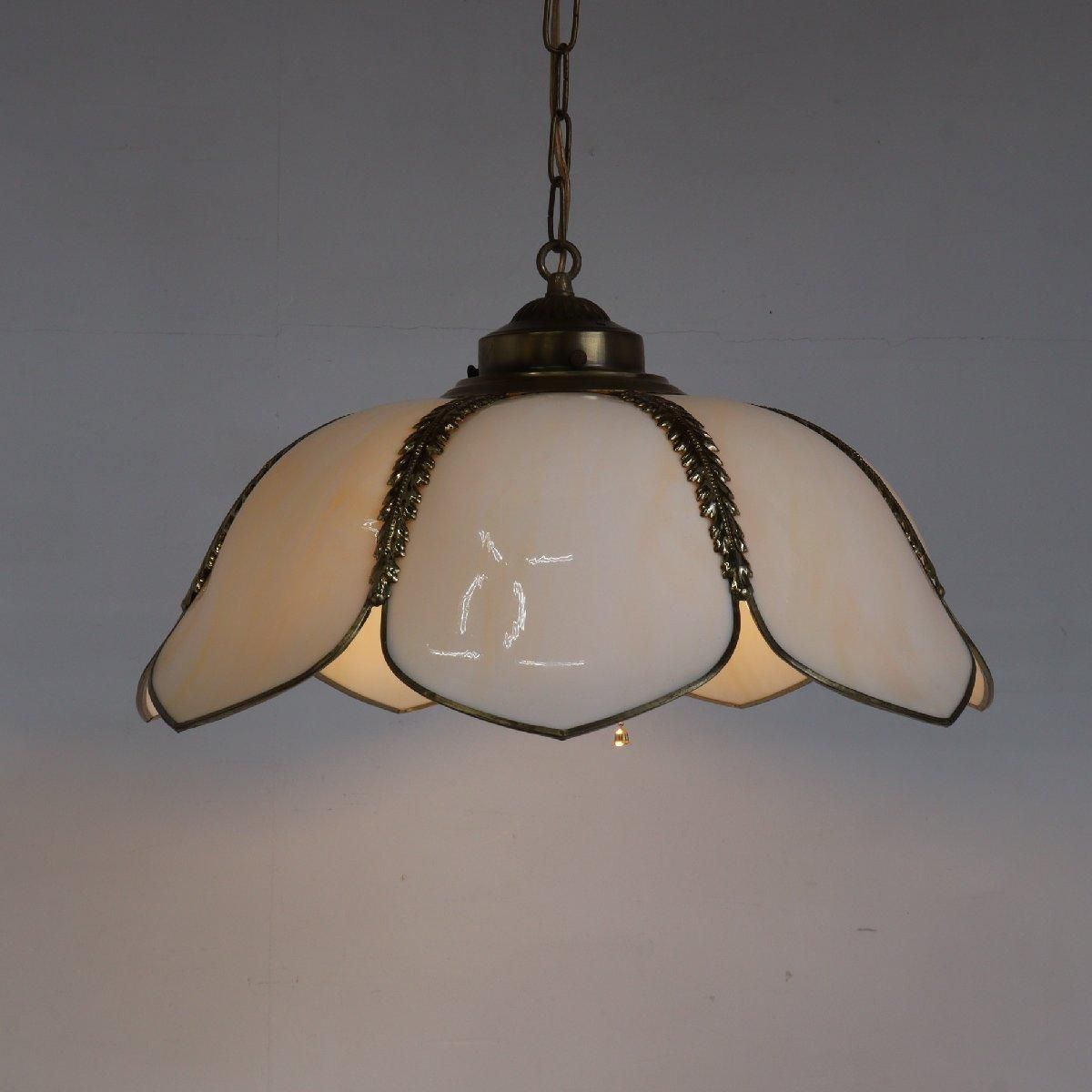 吊り下げランプ スラグガラス ヴィンテージ アメリカ ペンダントライト