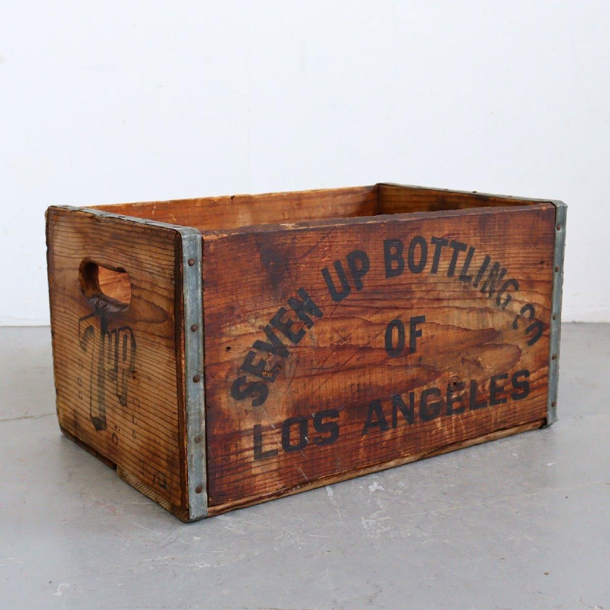 ヴィンテージ 7up 木箱 ウッドボックス -通販-ローズボールアンティークス