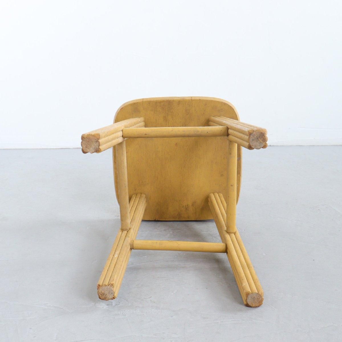 ヴィンテージ 木製 スツール アメリカ 椅子 店舗什器 チェア