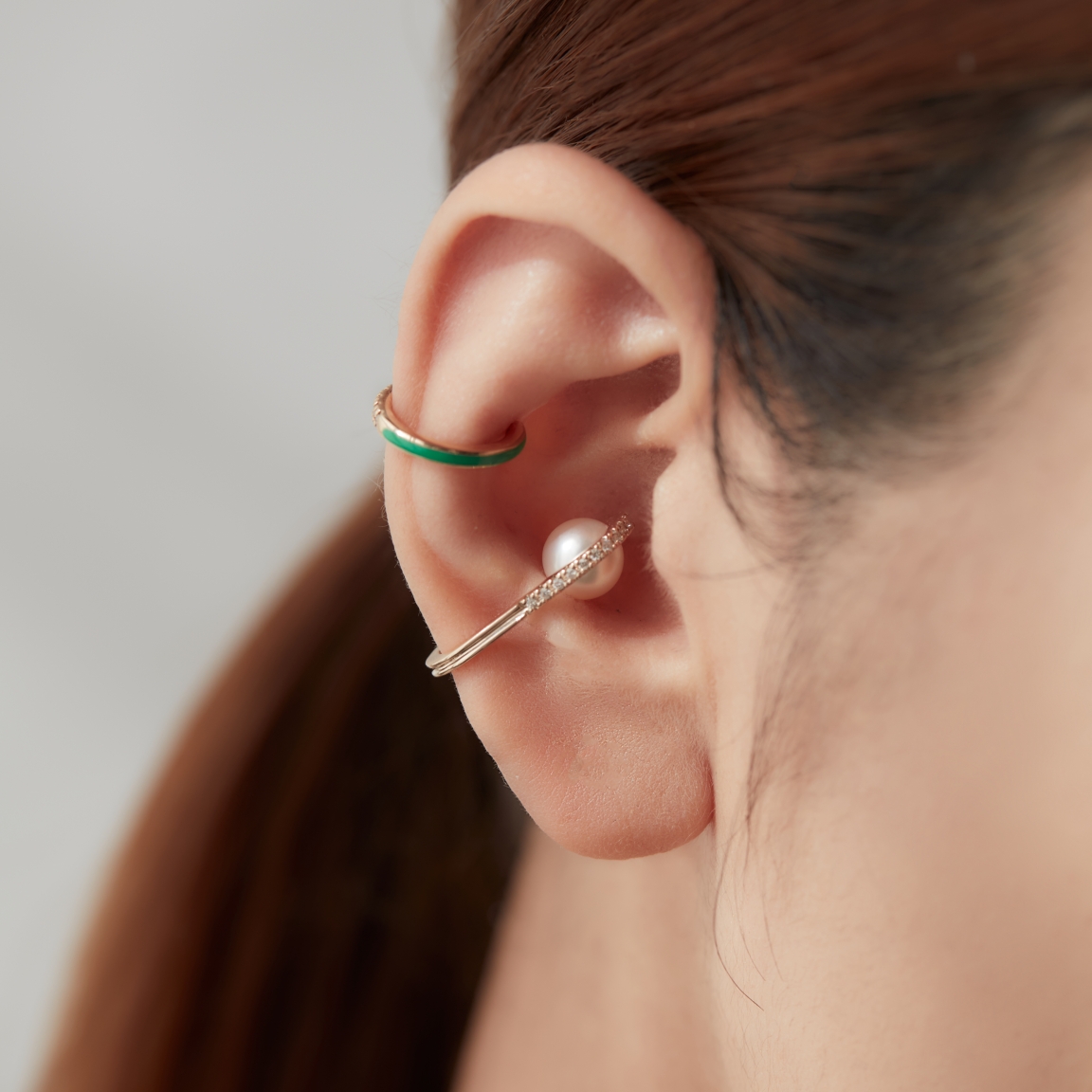 Hirotaka（ヒロタカ) Beluga Pearl Diamond Ear Cuff | パール