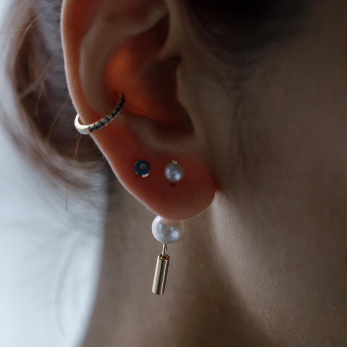 Hirotaka（ヒロタカ) Mini Spear Pearl Earring | パール ピアス