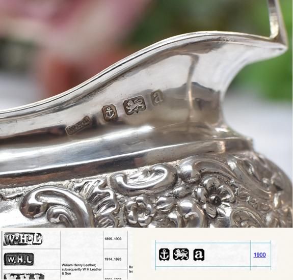 英国アンティーク銀器【純銀】1900年 ヴィクトリアンティーセット