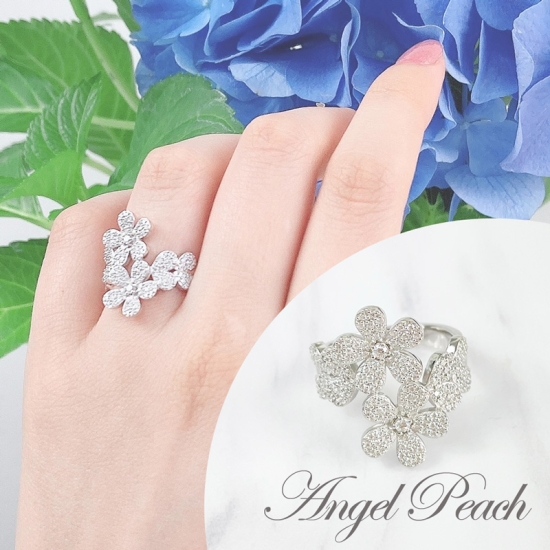 合成ダイヤモンド リングなら｜Angel peach