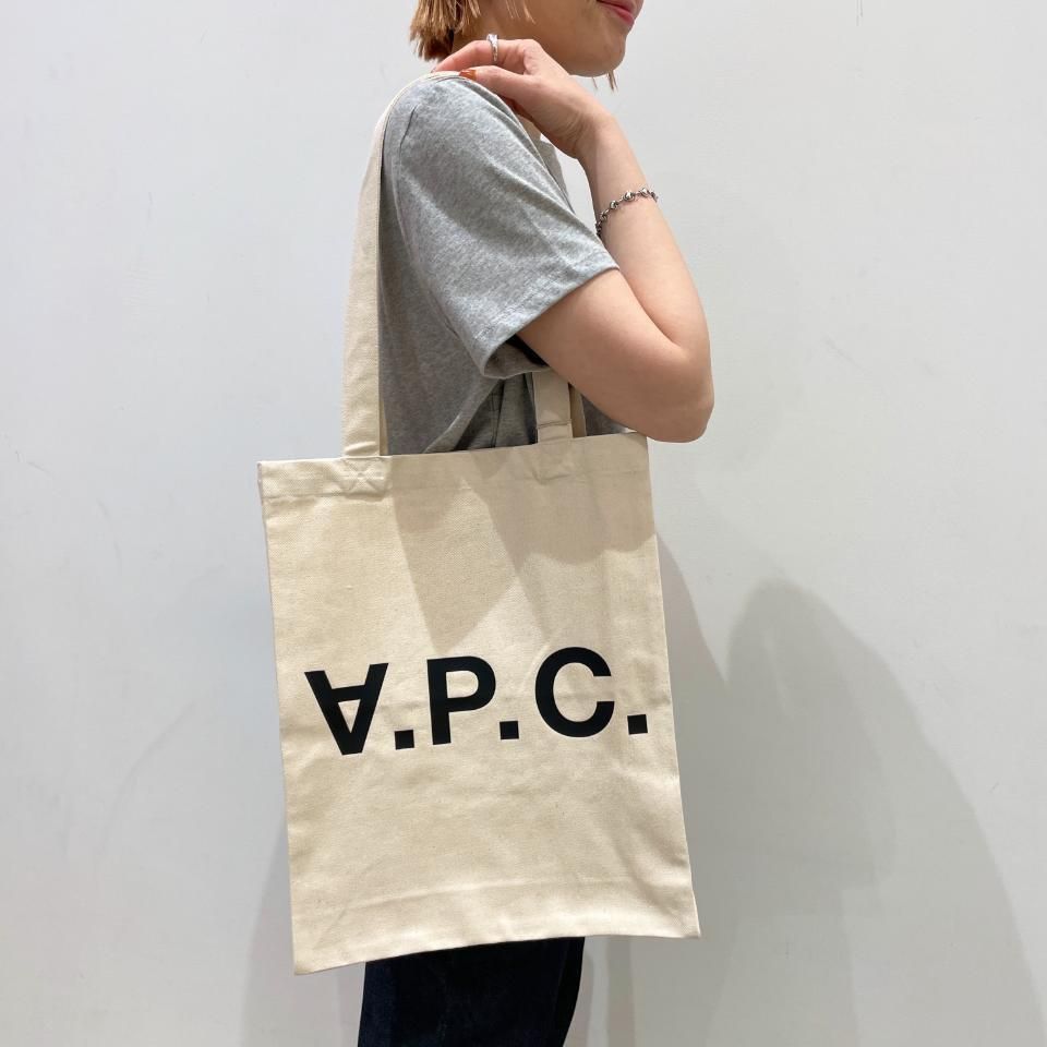 A.P.C. - Laure ブラックロゴトートバッグ（25082102490） - Sheth