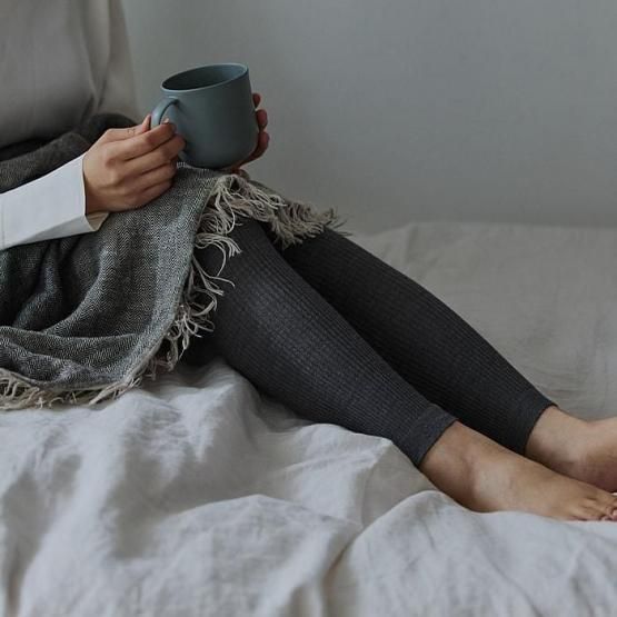 レギンス / シルクリブ - DRESS HERSELF