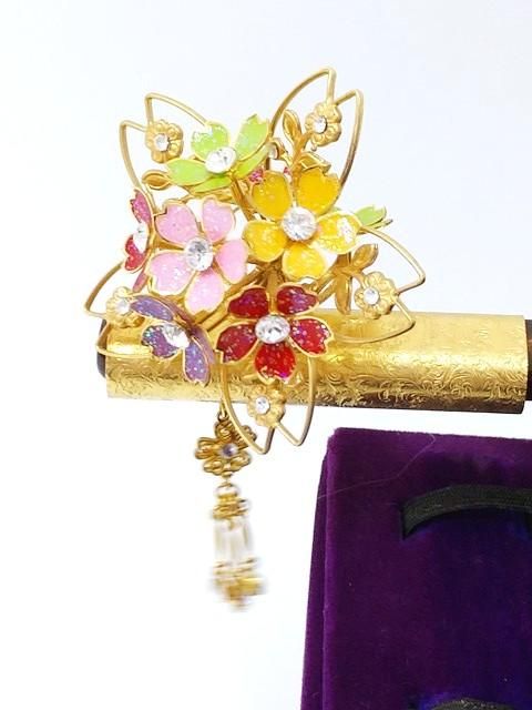 簪セット かんざし 角隠し 綿帽子 白無垢 花魁 舞妓 中古 リサイクル