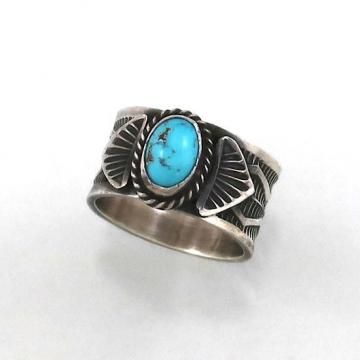 24.5号】ナチュラルターコイズリング イサカピーク By Sunshine Reeves