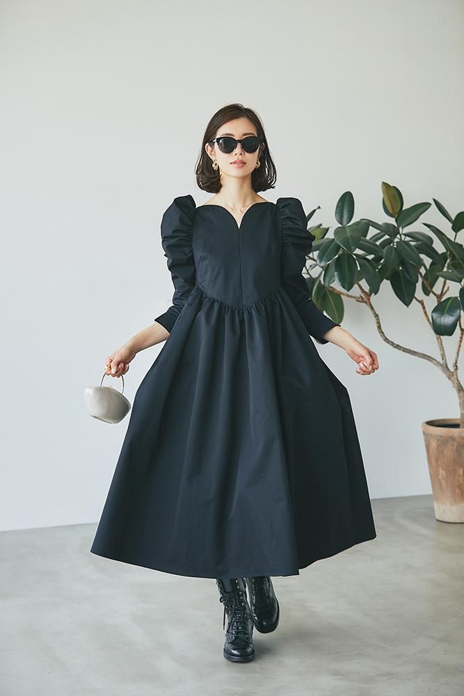 ハートワンピース(ブラック) - seventen