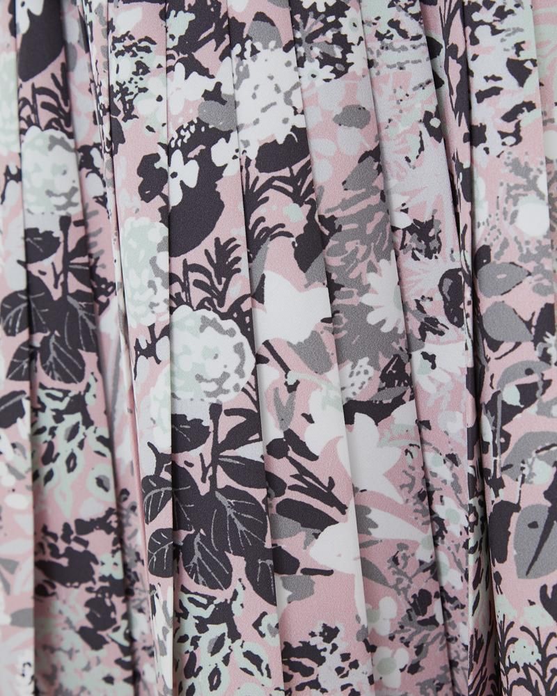 プリントプリーツスカート(ピンク) - seventen