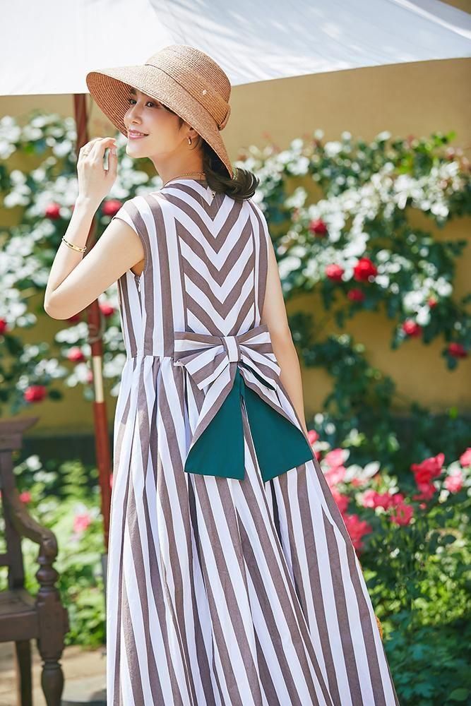 最終お値下げ！GUCCI ストライプ柄 ワンピース 値下げしました!【美品