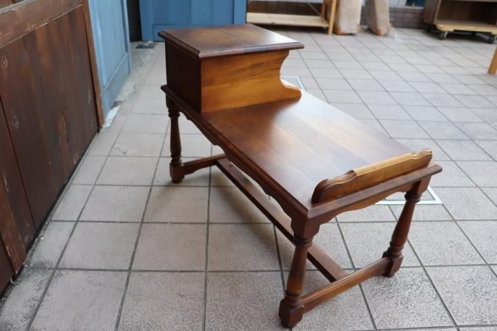 カリモク コロニアル テレフォンベンチ 電話台 花台 FAX台 ※i4-2