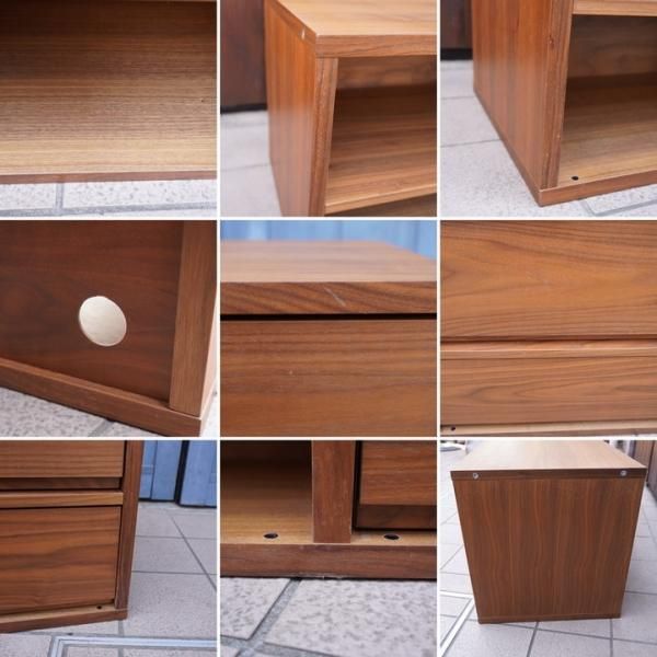 人気の無印良品(MUJI)のウォールナット材 スタッキングキャビネット・A