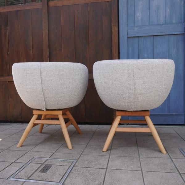 MOMO NATURAL(モモナチュラル)のM-ROUND CHAIR ML / COVERING 2脚