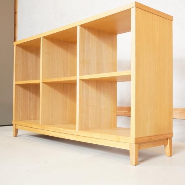 無印良品(MUJI)の稀少なオープンシェルフ2×3/タモ材 ナチュラルです