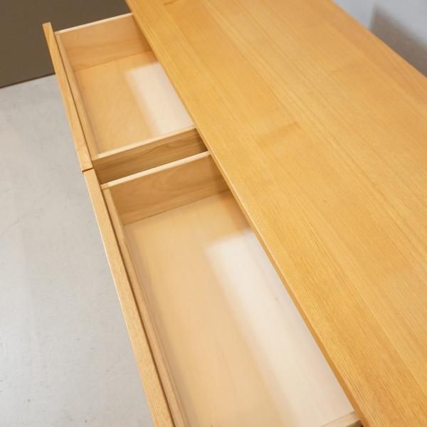 人気の無印良品(MUJI)のタモ材を使用した3段ダブルチェストです