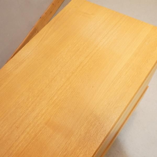 人気の無印良品(MUJI)のタモ材を使用した3段ダブルチェストです