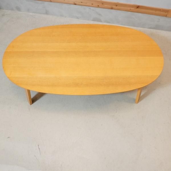 人気の無印良品(MUJI)のタモ材 楕円こたつです！積層合板を使用した