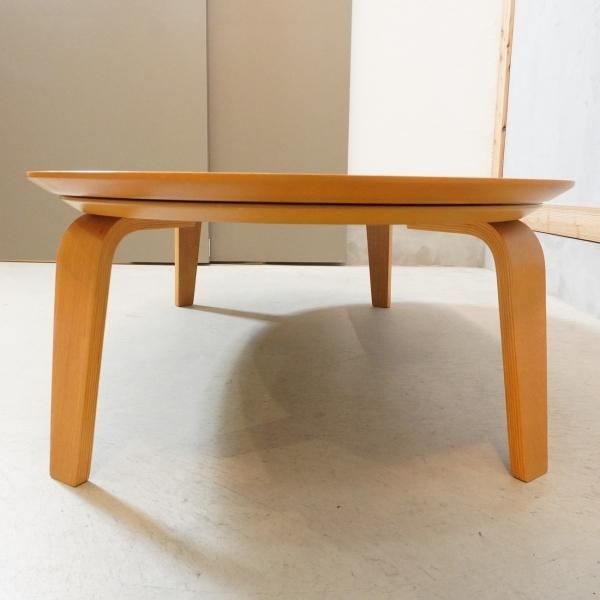 人気の無印良品(MUJI)のタモ材 楕円こたつです！積層合板を使用した