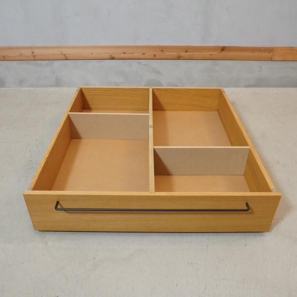 無印良品(MUJI)のオーク材 ベッドフレーム下収納引き出しです。ベッド