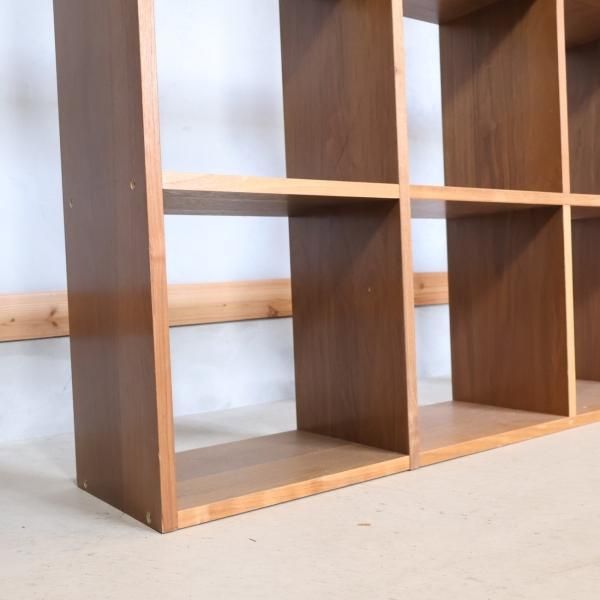 人気の無印良品(MUJI)のウォールナット材 スタッキングシェルフ