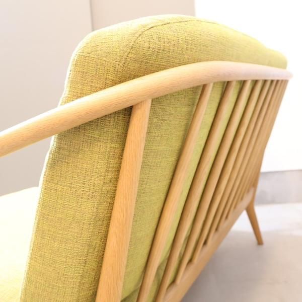 飛騨高山の家具メーカー日進木工(nissin)のホワイトウッド 2人掛け