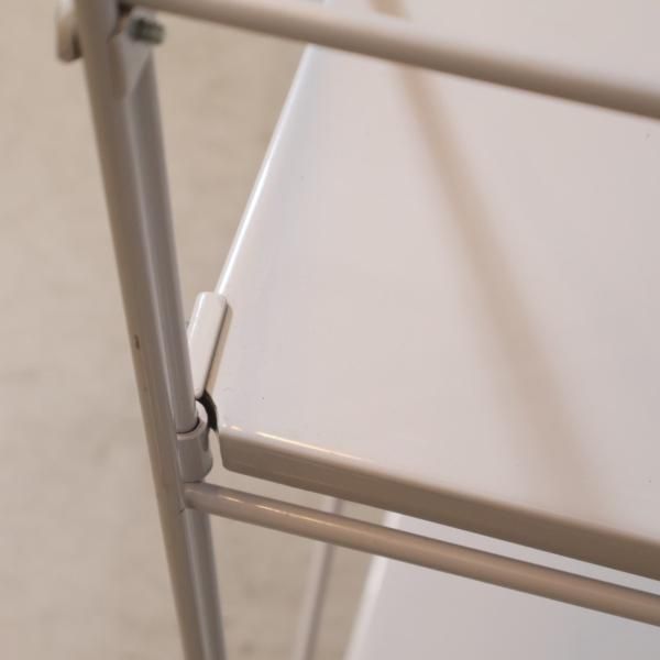 無印良品(MUJI)の人気の4段スチールユニットシェルフです！2人暮らしに