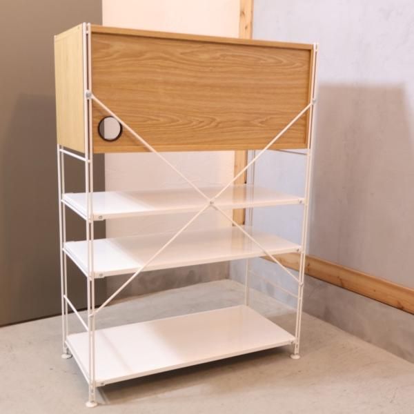 無印良品(MUJI)の人気のオーク材×スチール ユニットシェルフ ボックス