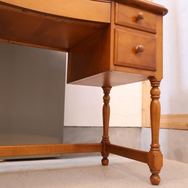 横浜ダニエル 木製ドレッサー・鏡台 ブラウン 横浜クラシック家具