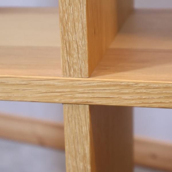 人気の無印良品(MUJI)のオーク材 3段・3列スタッキングシェルフです