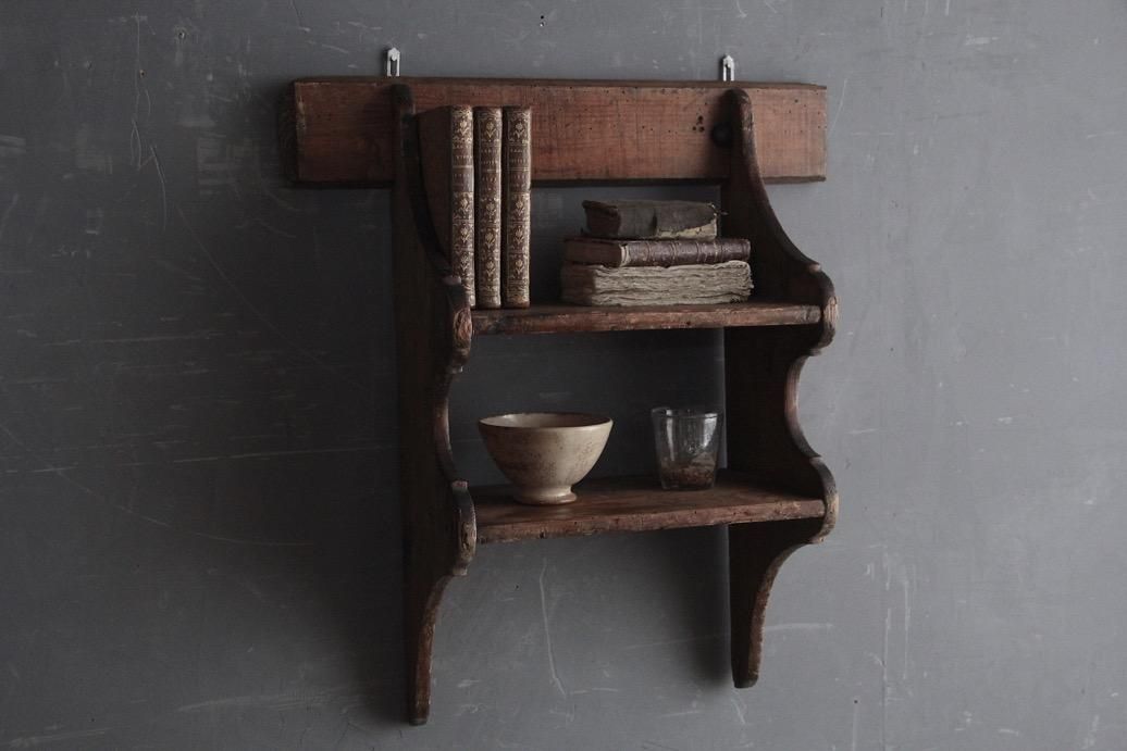 フランスアンティーク 木製ウォールシェルフ A - L'atelier Brocante