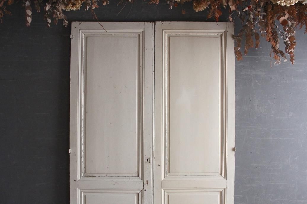 Hold】フランスアンティーク 両開き室内ドアA - L'atelier Brocante