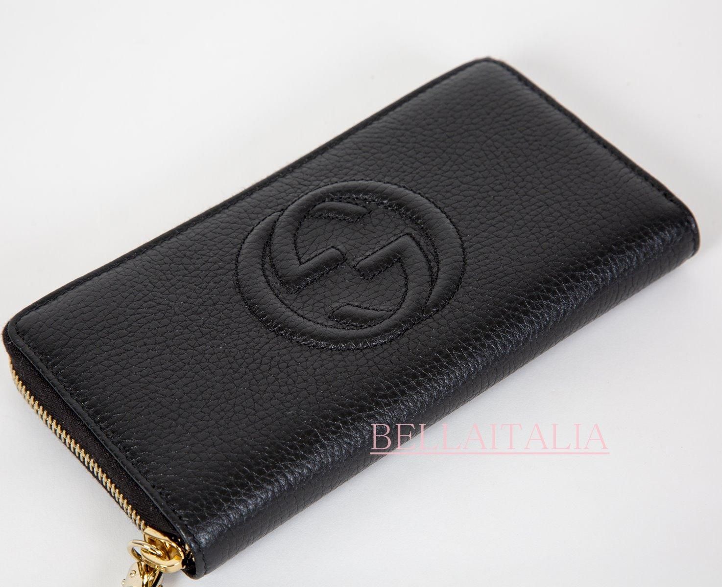 GUCCI レディース グッチ 長財布 レザー ソーホー SOHO 黒