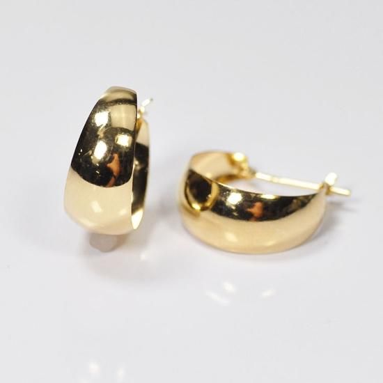 K18 月甲ピアス 7mm×15mm フープピアス - DIAN POOL ダイアンプール