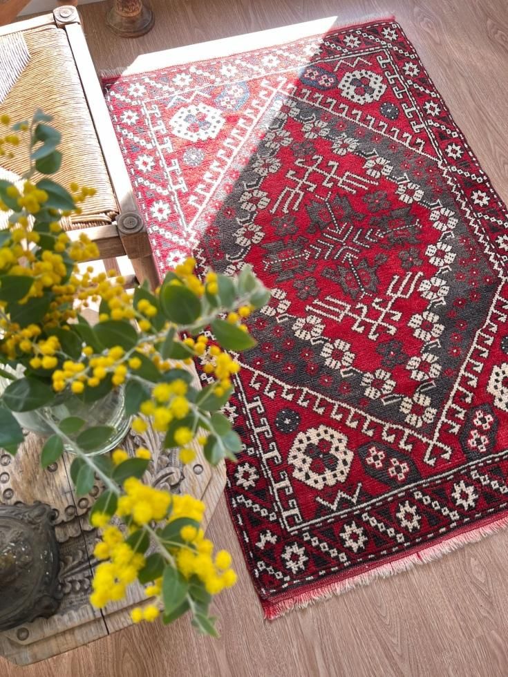 ヴィンテージターキッシュラグ オーバーダイラグ トルコラグ