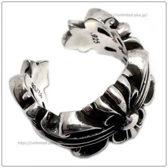 クロムハーツ リング/指輪 (Chrome Hearts) ダブル フローラル クロス
