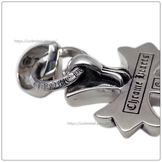 Chrome Hearts スモールクロスwithベイル&ペーパーチェーン16 CHROME