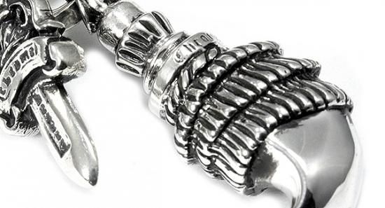 クロムハーツ（Chrome Hearts）キーリング クロウ ウィズ スプリット