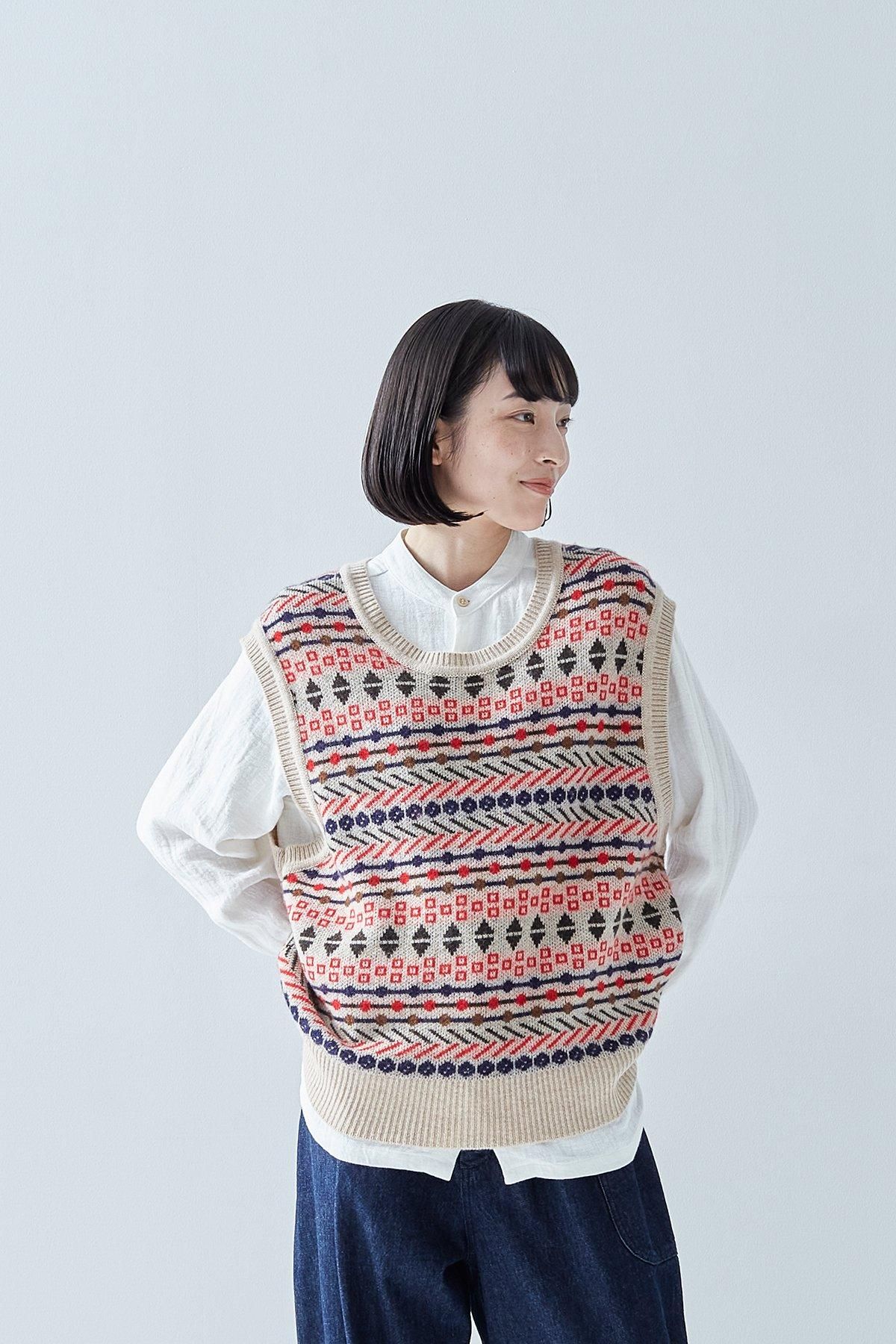 wool ~ancient~ vest - atelier naruse｜Online store｜the an