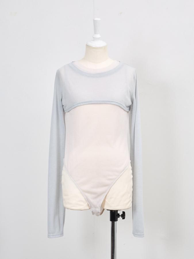 Layered Jersey Leotard - ROSARYMOON OFFICIAL WEB STORE