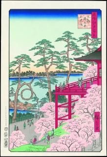 名所江戸百景 全120図セット(※特別付録 / 特製布装秩箱・木版画「広重